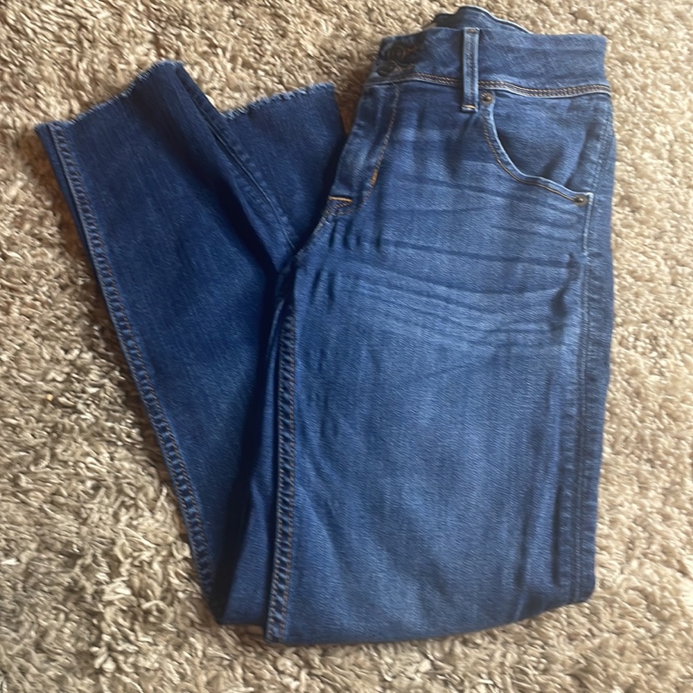 Hudson Collin Flap Skinny Jeans Dark Wash Stretch Denim 28